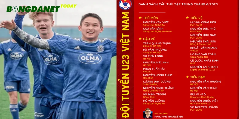 Nguyễn An Khánh được lên tuyển Việt Nam cấp độ U23